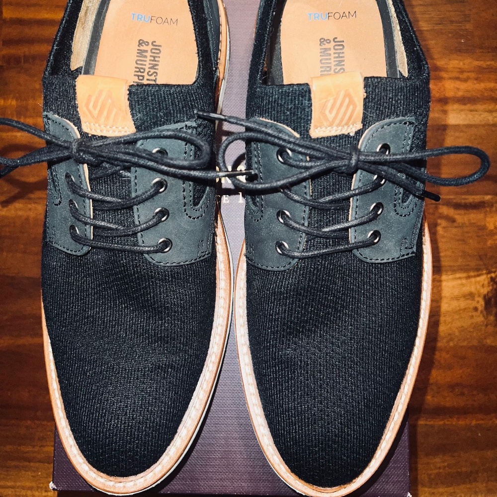 Johnston & Murphy Men’s Upton Knit Black 8.5